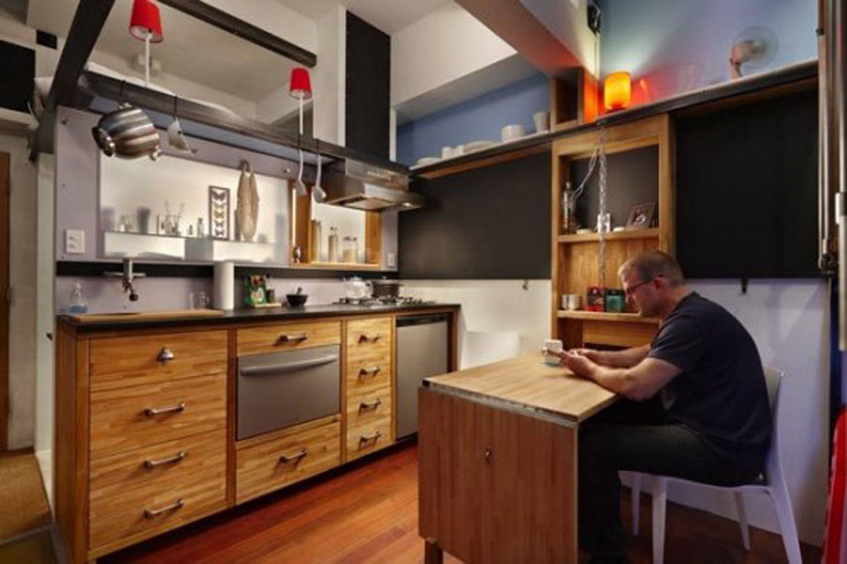 interior basement apartment kitchen design